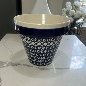 Boleslawiec Polish Pottery Flowerpot